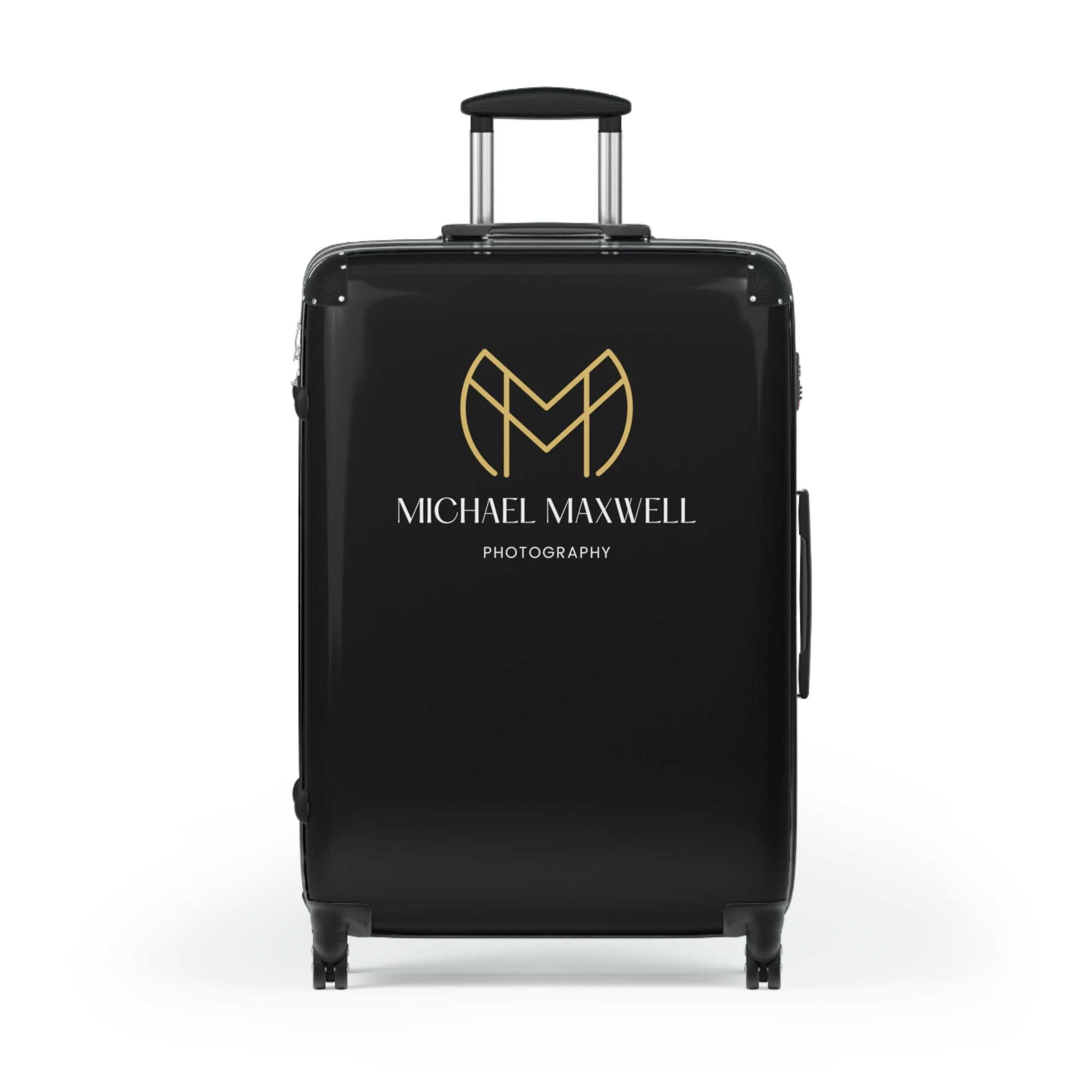 Michael Maxwell Photography - Elegant Gold & White Script Edition - Suitcase