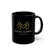 Michael Maxwell Photography - Elegant Gold & White Script Edition - 11oz Black Mug