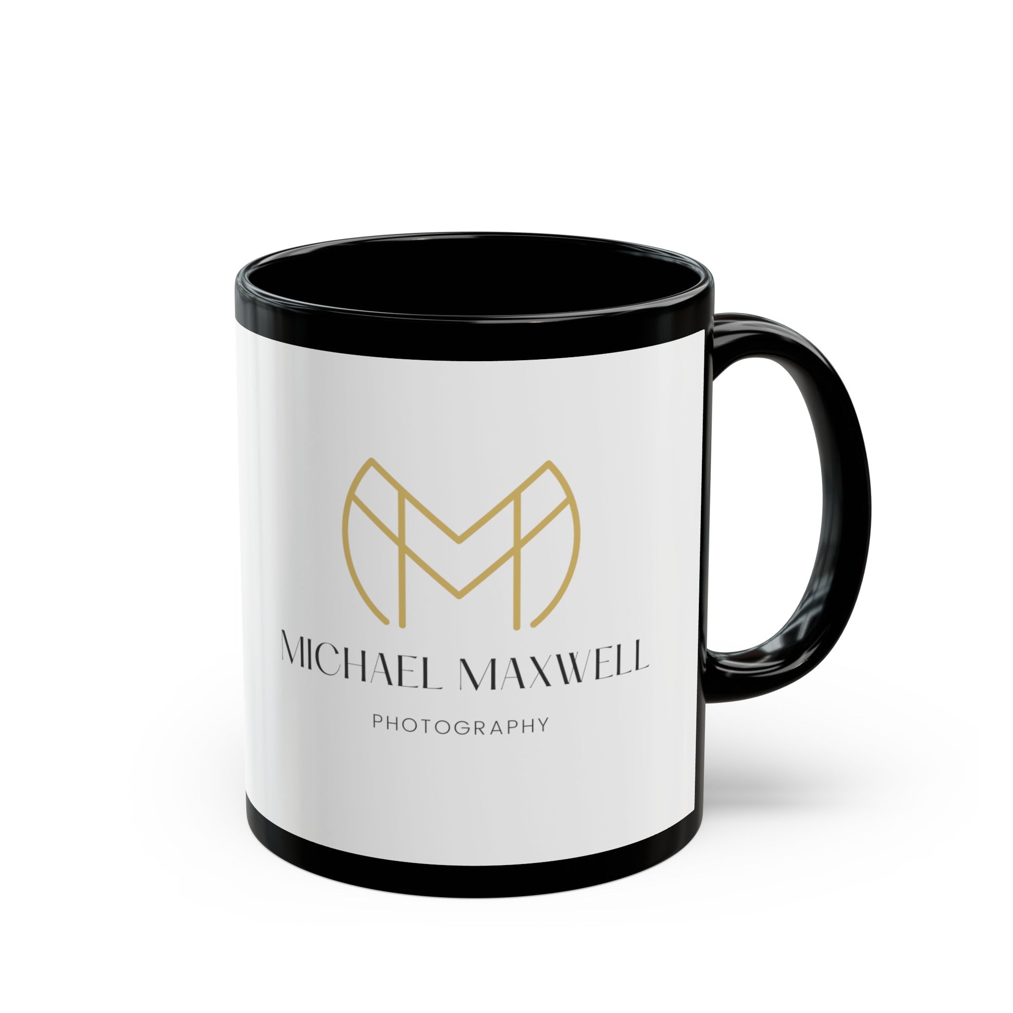 Michael Maxwell Photography - Magic Gold & Gray Script Edition - 11oz Black Mug