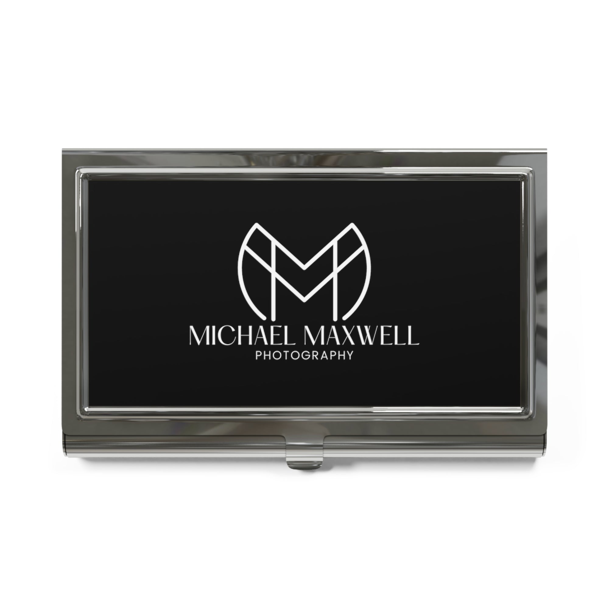 Michael Maxwell Photography - Classic White Script Edition - Business Card Holder