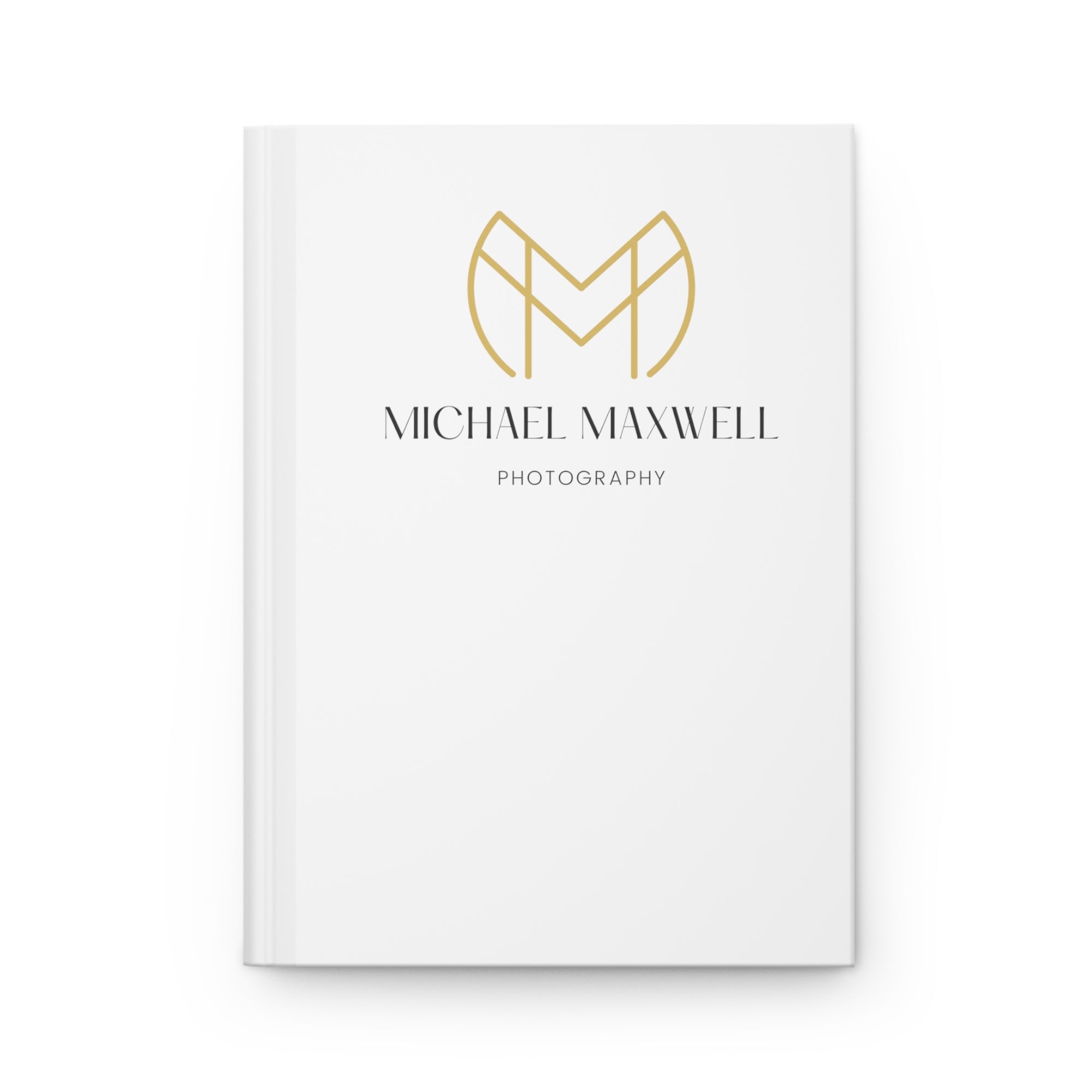 Michael Maxwell Photography - Magic Gold & Gray Script Edition - Hardcover Journal Matte