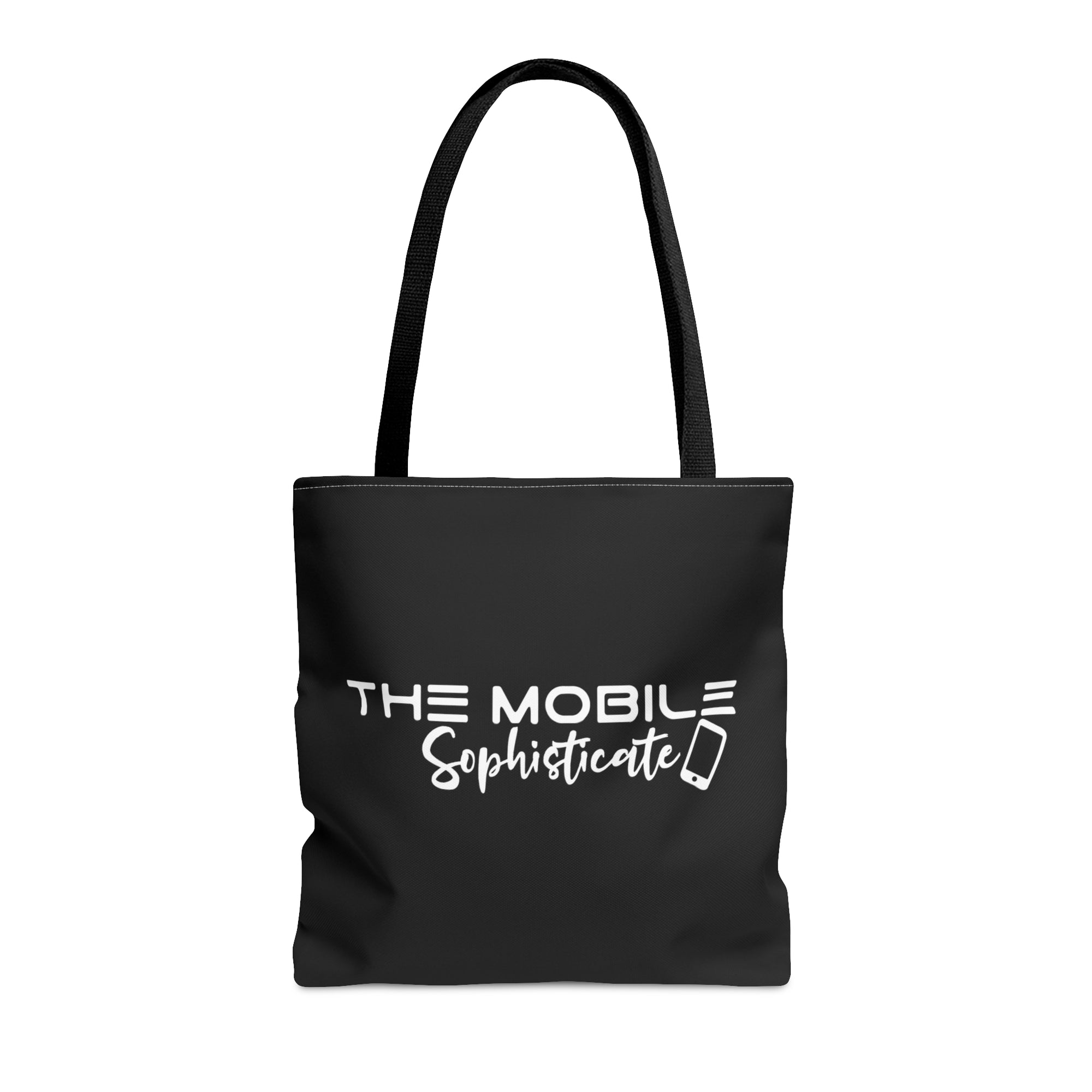 The Mobile Sophisticate White Logo - Tote Bag