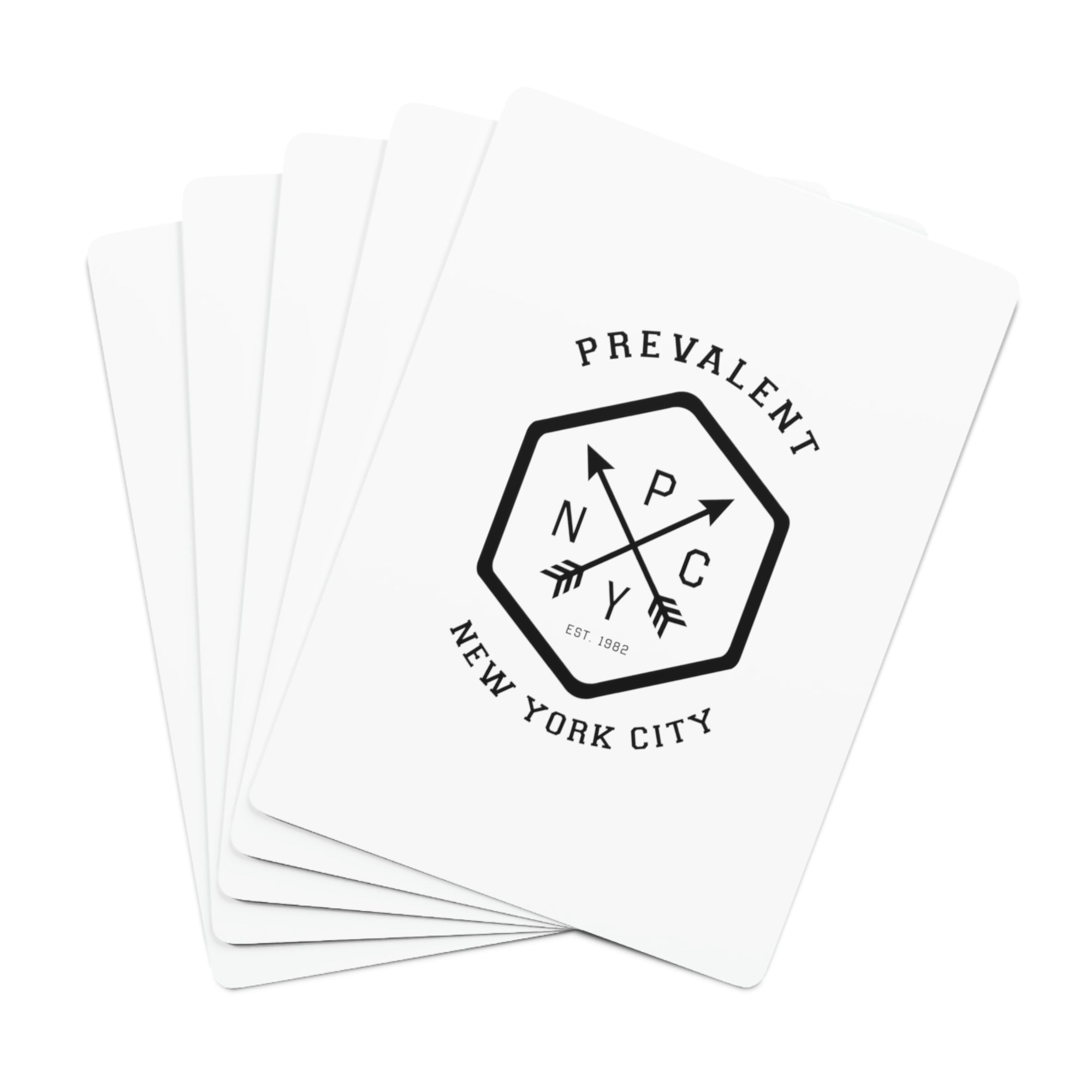 PrevalentENY Black/White Deck of Cards