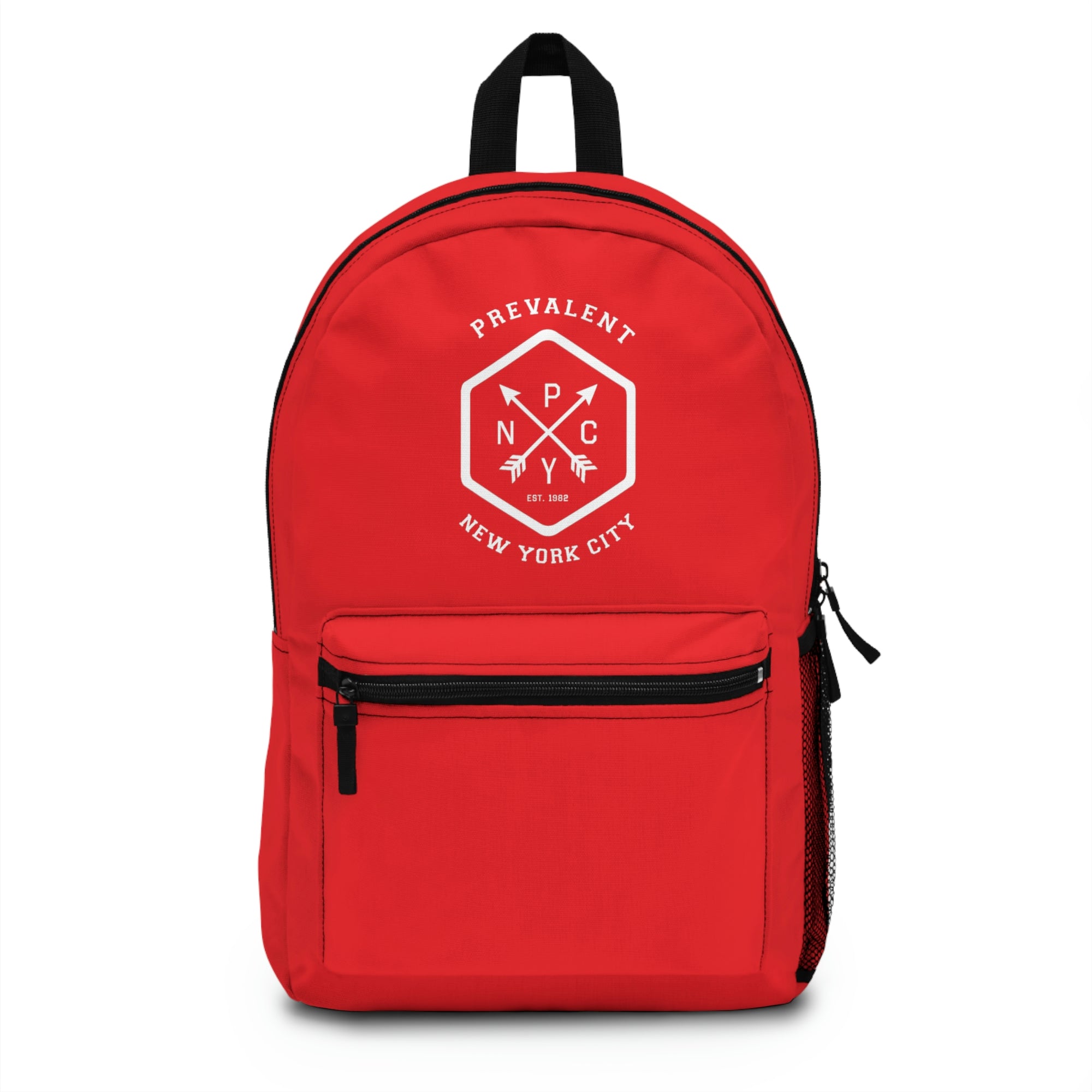 PrevalentENY White/Red Backpack