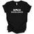 Black Excellence White Rust Baseline Text - Tee