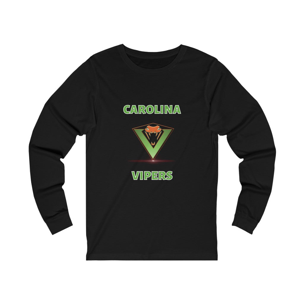 Carolina Vipers Hustle And Heart 3 (Green Text)  - Long Sleeve Tee